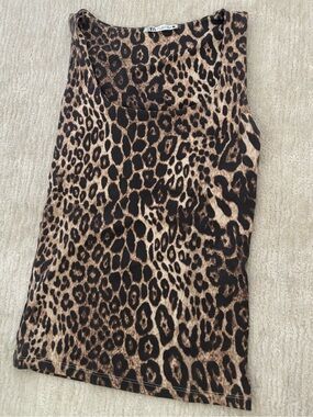 Zara Leopard Print Top